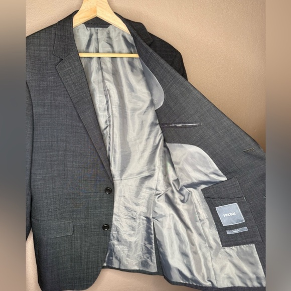 Bonobos Men's Jetsetter Wool Blazer Gray Size 38R Professional Tailored Stretch - Picture 13 of 16